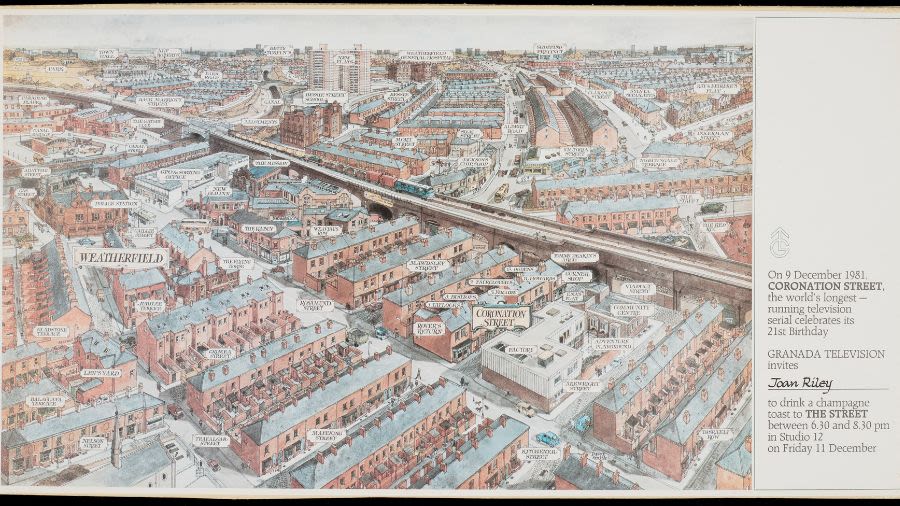 Item celebrating Coronation Street's 21st birthday from Stephen Kelly archive