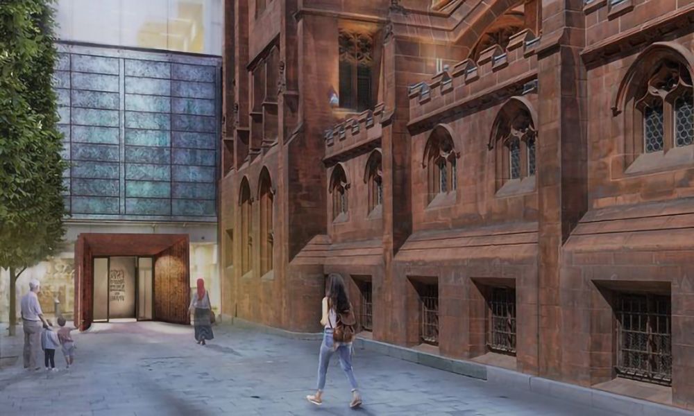 Concept art of new John Rylands portal