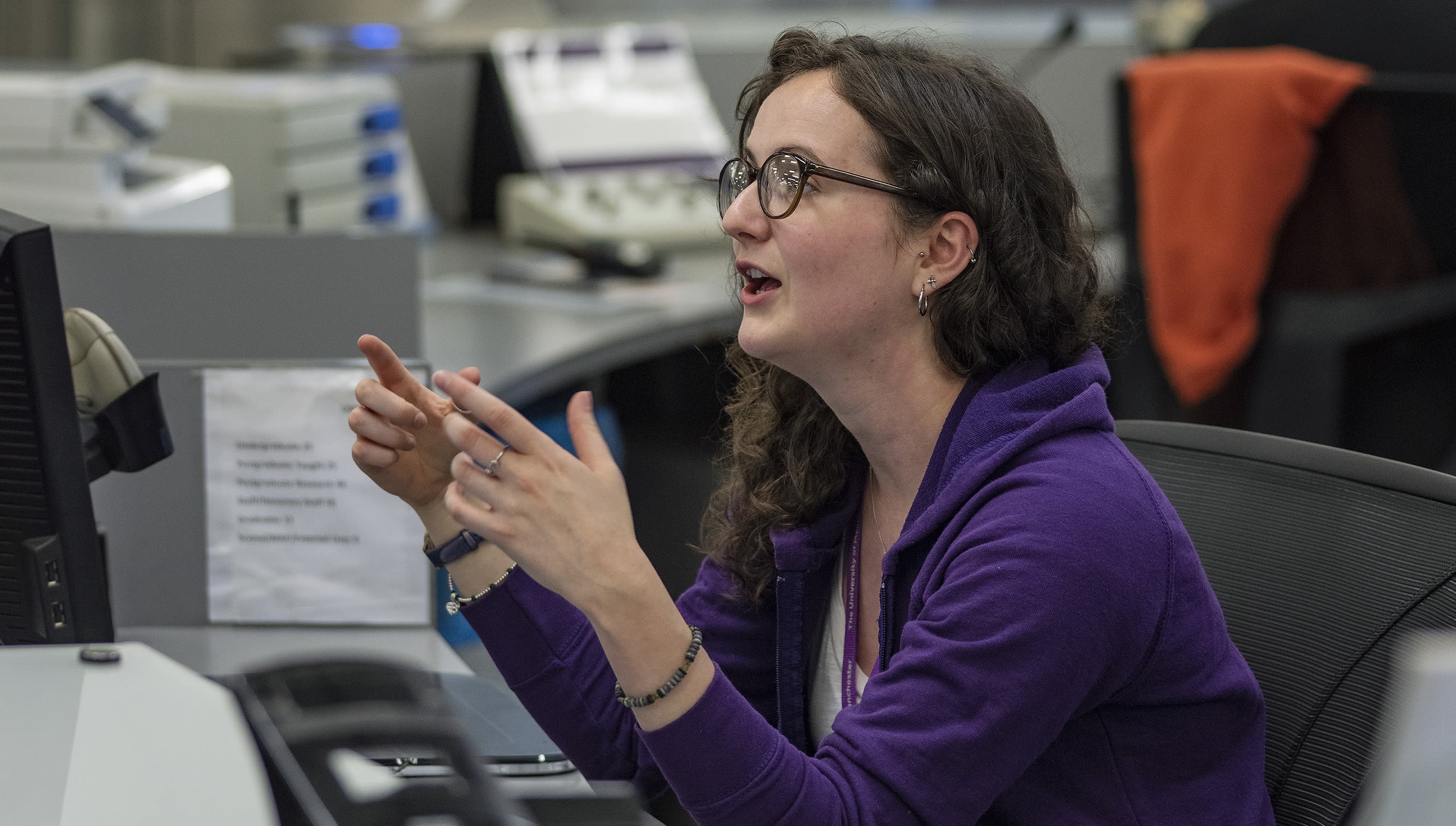 Staff member in Main Library