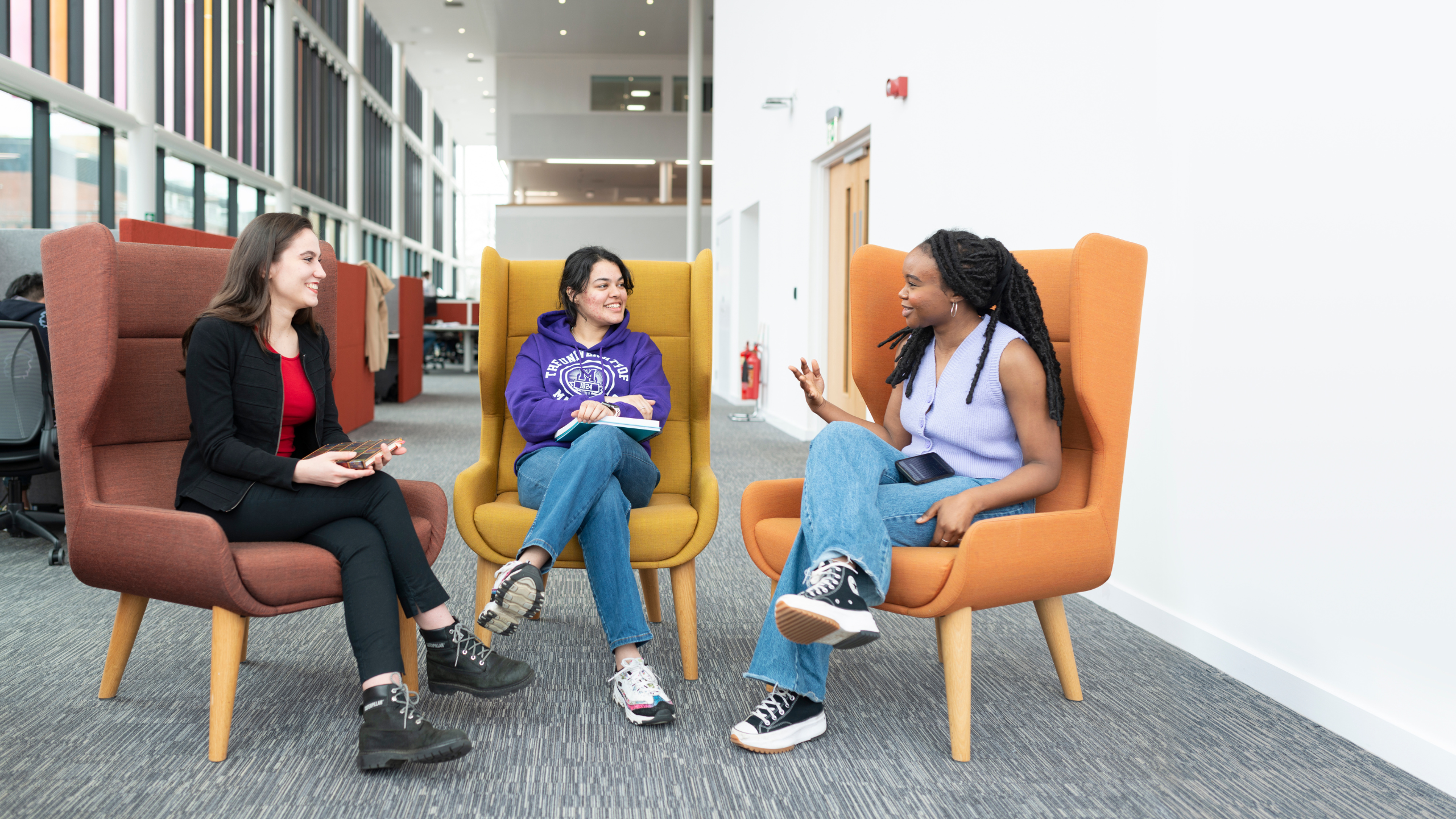 Students chatting in AGLC