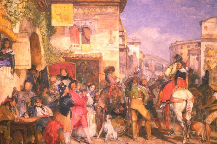 Spanish Fiesta, Lewis, John Frederick, 1805-1876