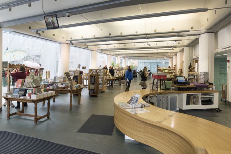 The shop in the entrance to John Rylands Research Institute and Library
