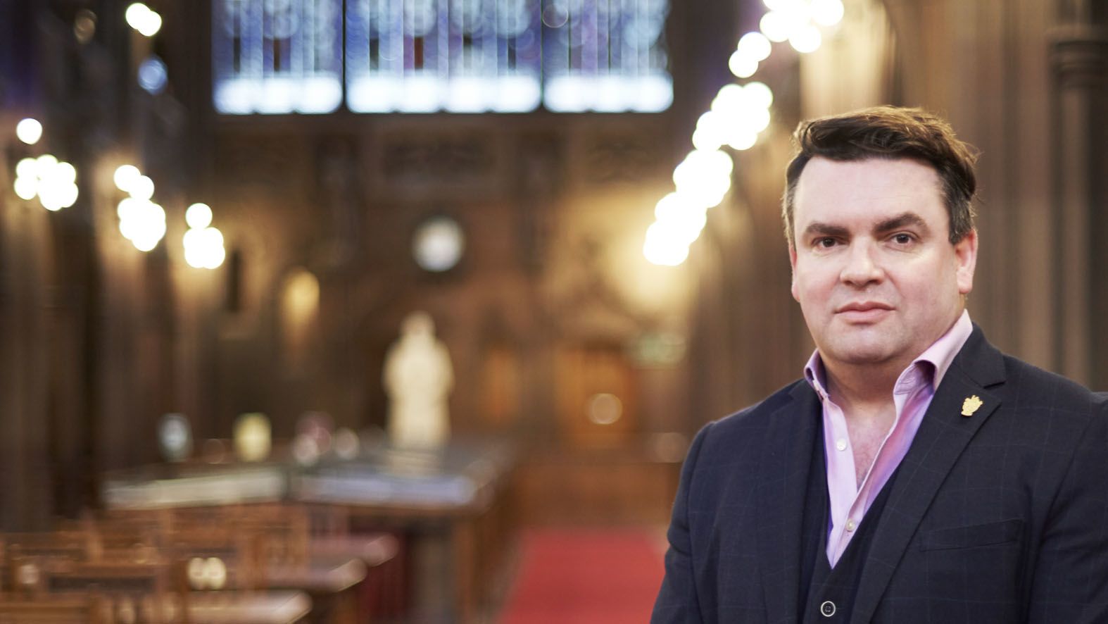 Professor Christopher Pressler in the Rylands