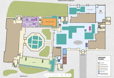 Physical floor plans of Main Library