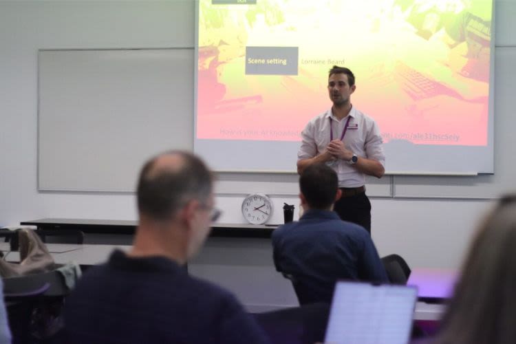 Ciaran Talbot presenting at the Together 23 conference