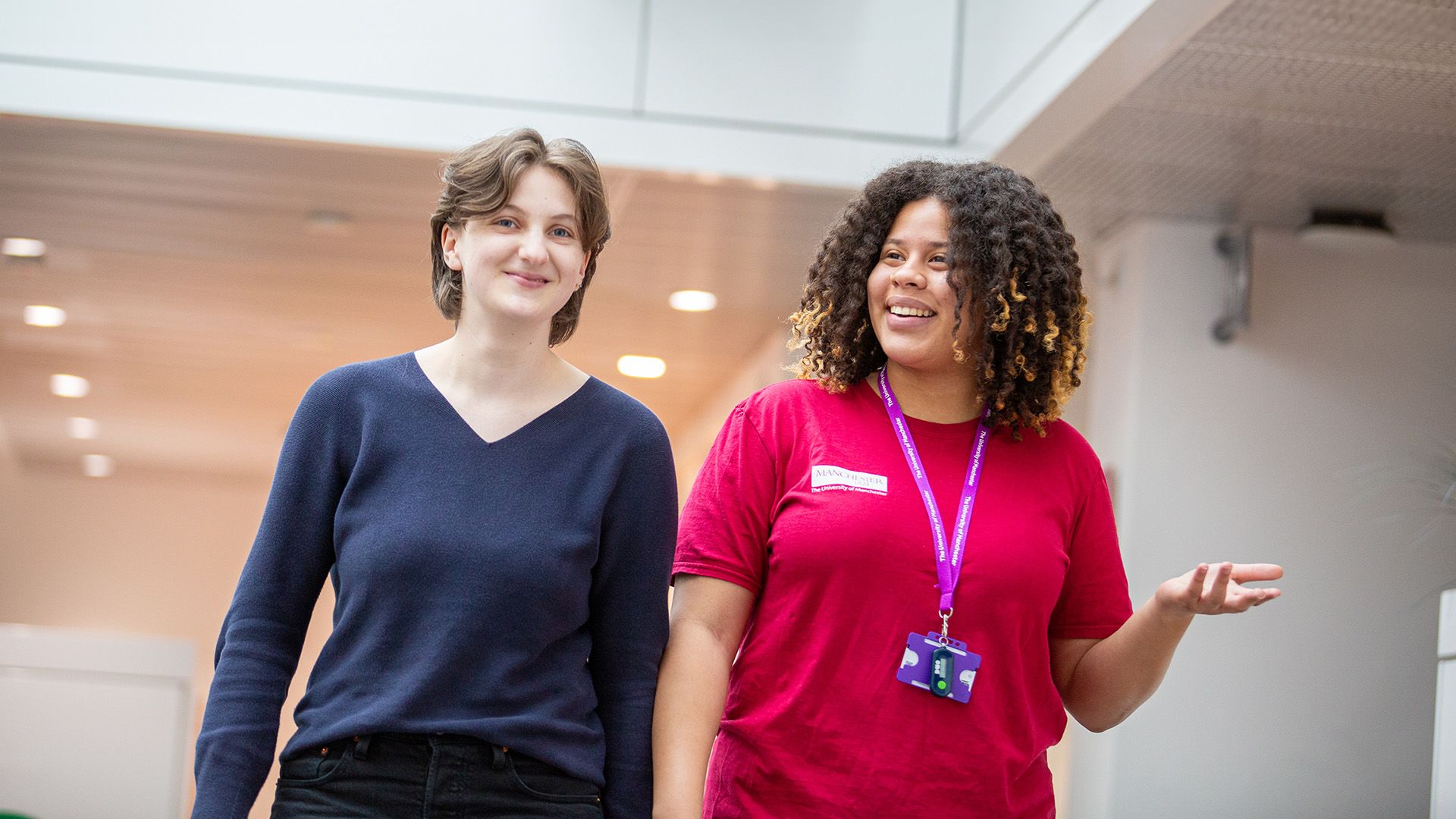 Two of the Student Team smiling in AGLC