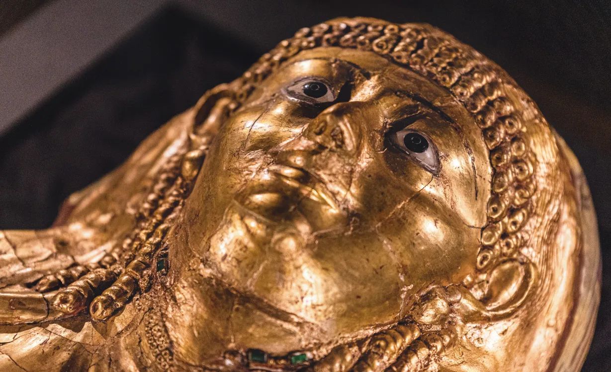 A golden mummy