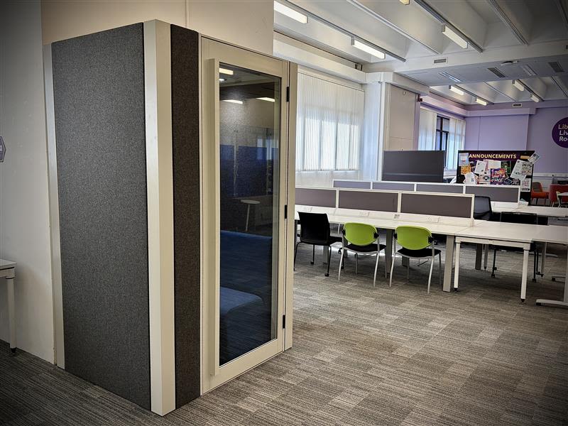 Study pod in Blue Ground of Main Library